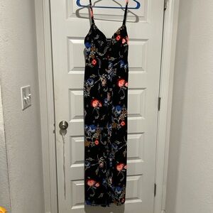 Floral Spaghetti Strap Maxi romper